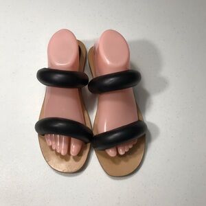 Anthropology Pilcro Women’s Black Double-Band Slide SandalsSize 10 SB-03